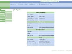 NDPMon WEB Interface - Configuration