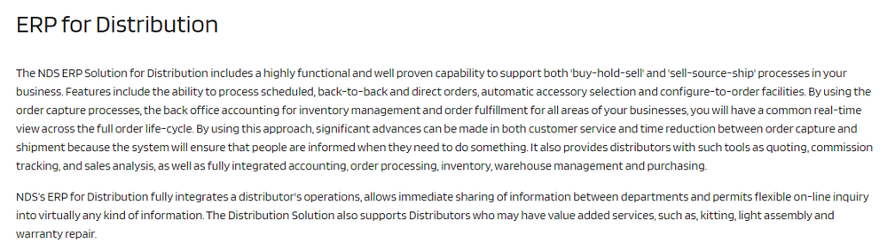 NDS ERP for Distribution Screenshot 1