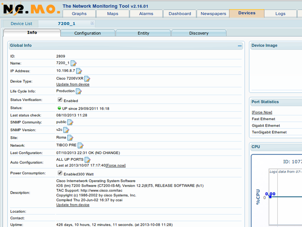 Ne.Mo. Network Monitoring Screenshot 1