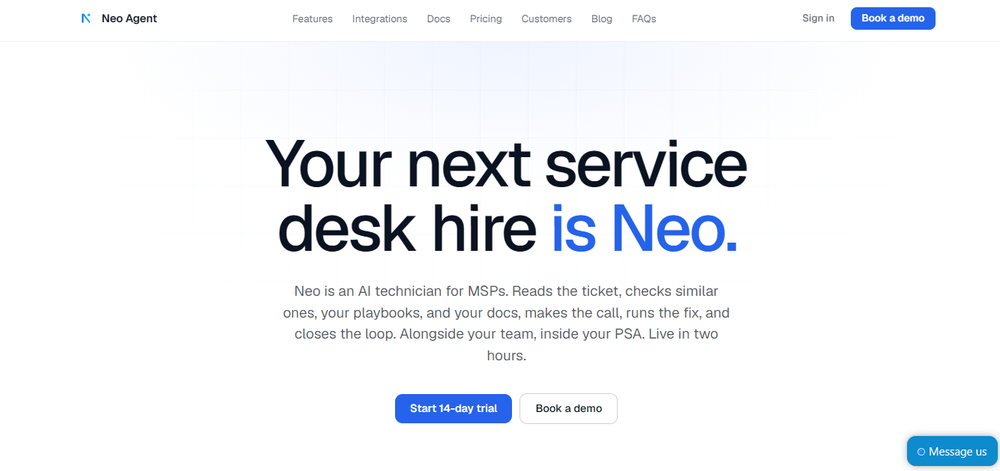 Neo Agent Screenshot 1