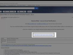 NeoCeritified Secure Email Recipient Experience