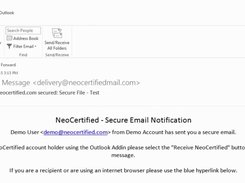 NeoCertified Secure Notification Email