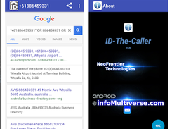 NeoFrontier Reverse Phone Lookup Screenshot 1