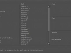 Journal screenshot. Character sheet is visible (0.3.4).