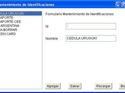Seleccion de Tipo de documento