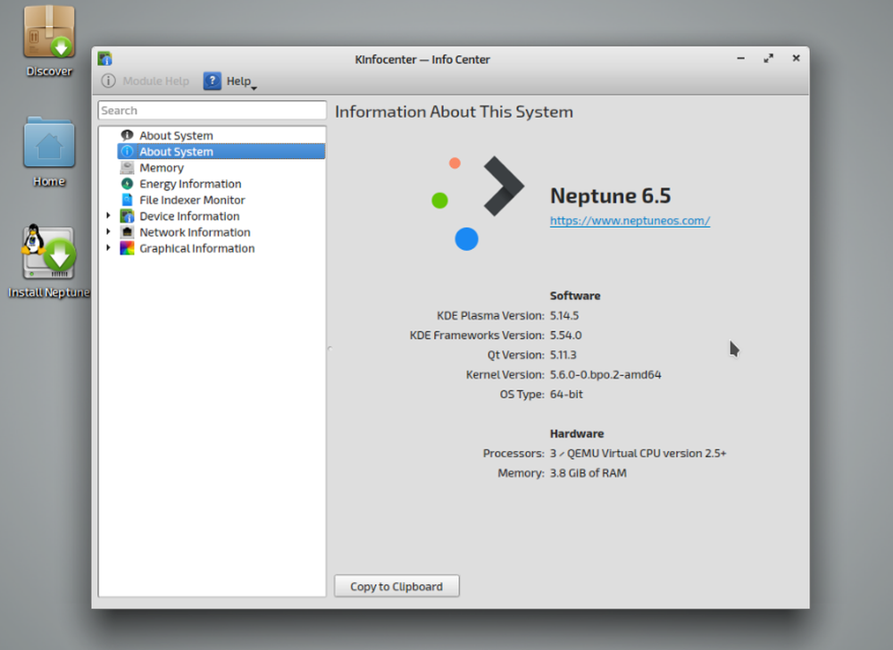 Neptune OS Screenshot 1