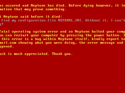 Neptune kernel can't boot without its configuration file