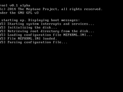 Neptune kernel starting up
