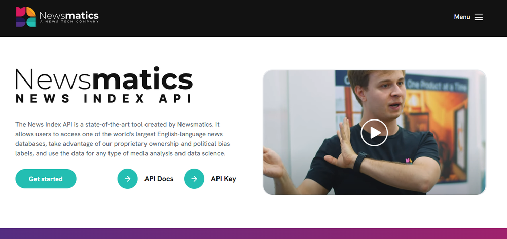 Nesmatic News Index API Screenshot 1
