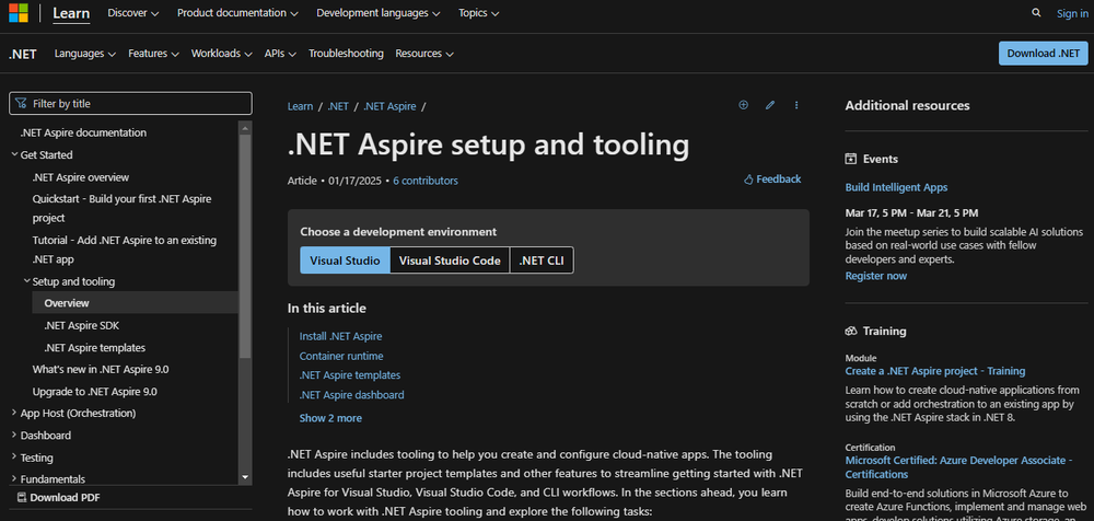 .NET Aspire Screenshot 1