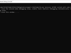 Creating a  .NET Core console application