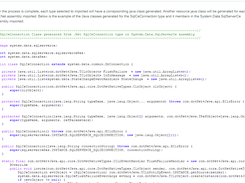 Output after import