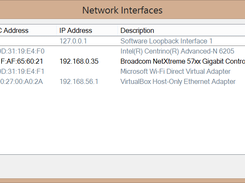 Network Interfaces list