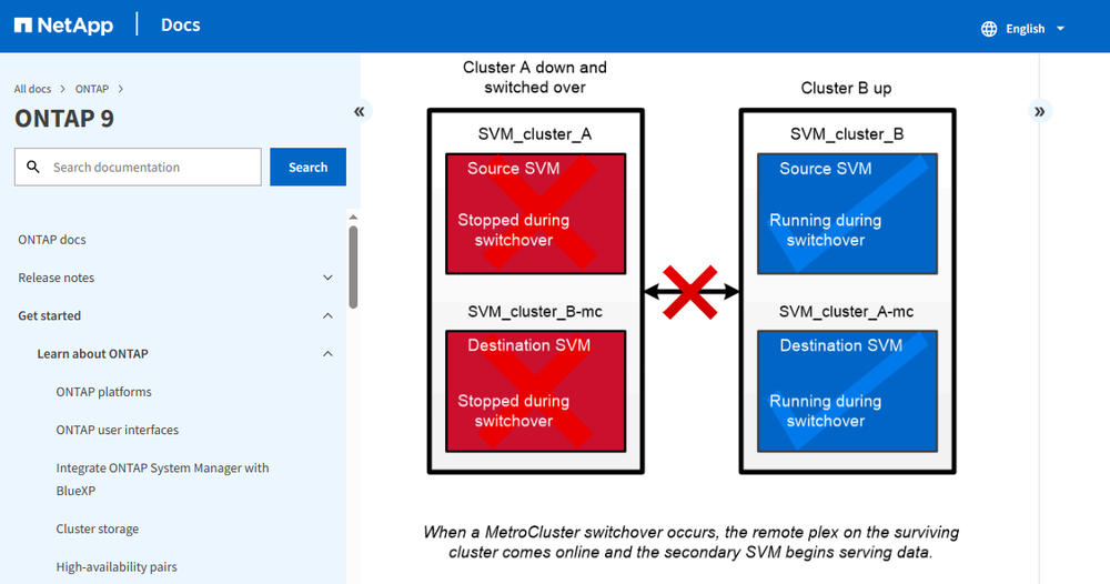 NetApp MetroCluster Screenshot 1