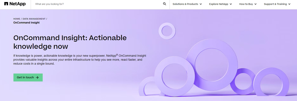 NetApp Data Infrastructure Insights Screenshot 1