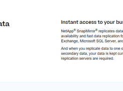 NetApp SnapMirror Screenshot 1