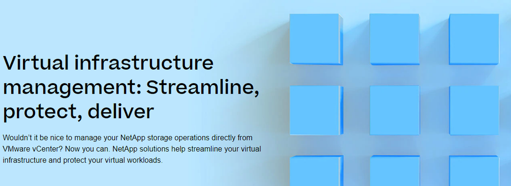 NetApp Virtual Storage Console Screenshot 1