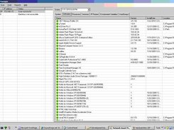 Software lising on monitored machines