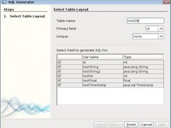 #2 Choose the name of the table, the variables and the keys