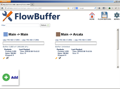 Home screen for the FlowBuffer variant