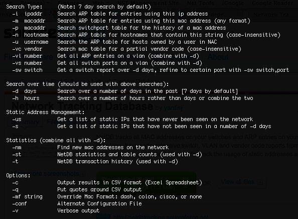 network tracking database download