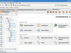 The System Services screen