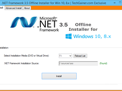 .NET 3.5 Offline Installer main window