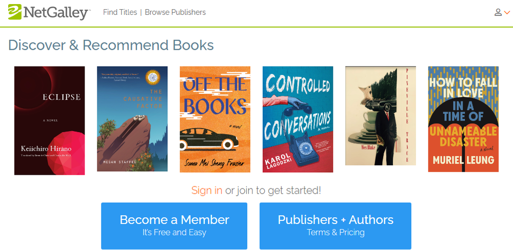 NetGalley Screenshot 1