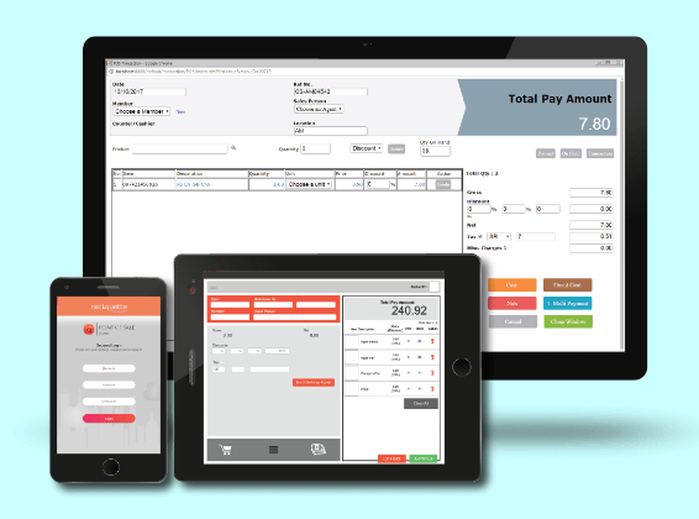 Netiquette POS System Screenshot 1