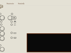 Startpage whith the same buttons as on the coffe machine