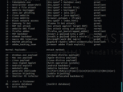 rootsector main menu