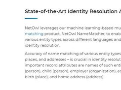 NetOwl EntityMatcher Screenshot 1