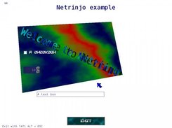 First shot of the example program