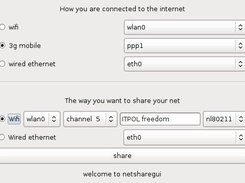 netsharegui ready to enable sharing