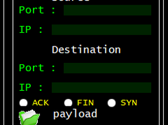 send ARP,TC/IP/UDP packets window