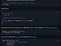 Nette PHP Generator Screenshot 1