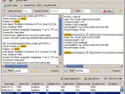 Using the TCP Tunnel to monitor network traffic