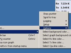 Nettxrx menu showing available options.