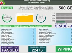 Realtime HDD  Data Wiping Progress