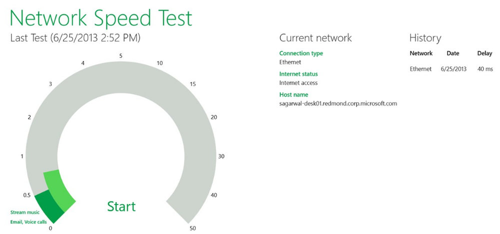 Network Speed Test Screenshot 1