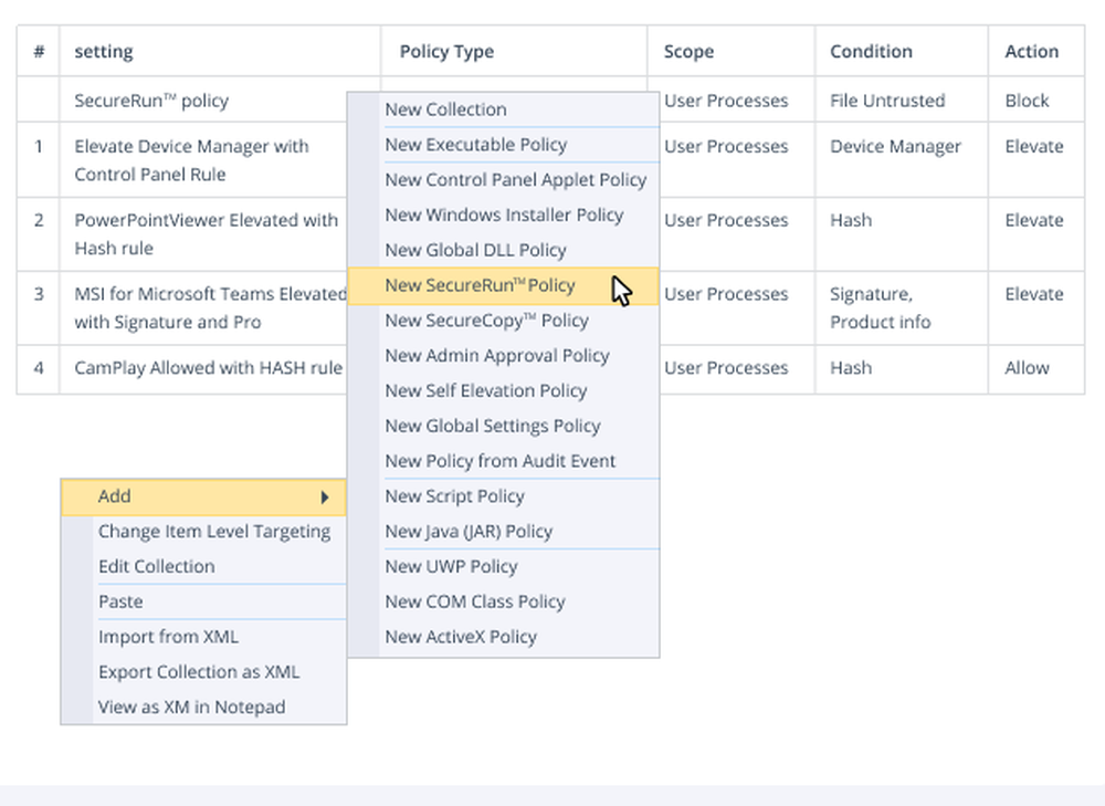 Netwrix Privilege Secure for Endpoints Screenshot 1