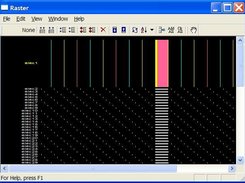 A Raster plot of spike activity