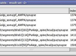 Network connectivity matrix inspector : result set