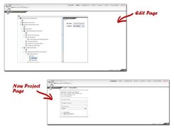 Create New Project and Edit Project Page