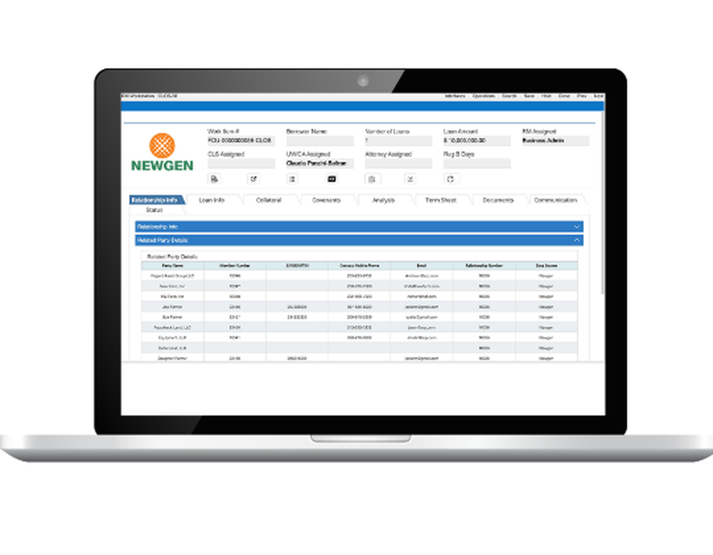 Newgen Loan Origination Screenshot 1