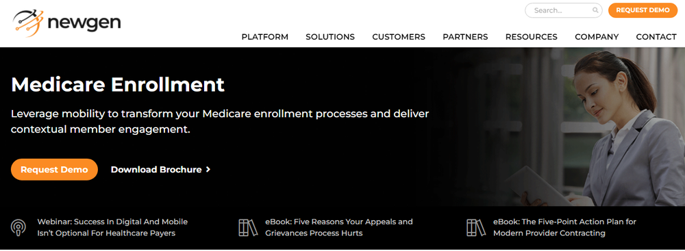 Newgen Medicare Enrollment Screenshot 1