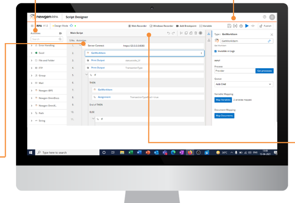 Newgen Robotic Process Automation Screenshot 1