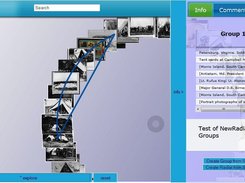 Nodes can be connected or placed into groups and annotated with comments and conversations.