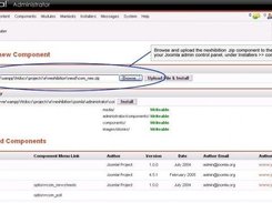 Installation of Nexhibition on Joomla - Step 1