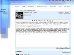 Editing the introductory text of an exhibition